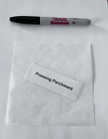 100 Blank White Iron-On Label Package